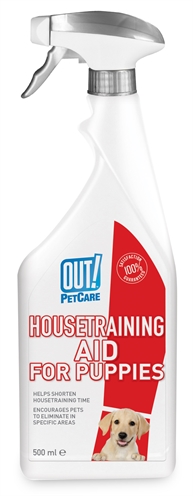 Out housetraining aid for puppies