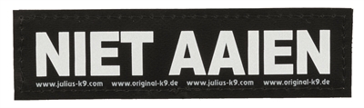 Julius k9 labels voor powerharnas/tuig niet aaien product afbeelding