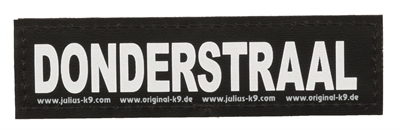 Julius k9 labels voor powerharnas/tuig donderstraal product afbeelding