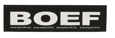 Julius k9 labels voor powerharnas/tuig boef