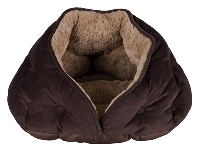 Trixie kattenmand iglo malu bruin / lichtbruin product afbeelding