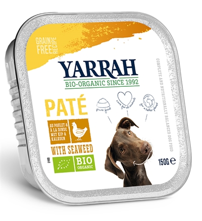 Yarrah dog alu pate kip / zeewier graanvrij product afbeelding