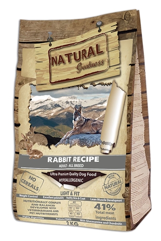Natural greatness rabbit light&fit recipe product afbeelding