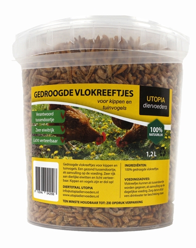 Gedroogde vlokkreeftjes (1,2 LTR)