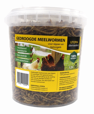 Gedroogde meelwormen product afbeelding