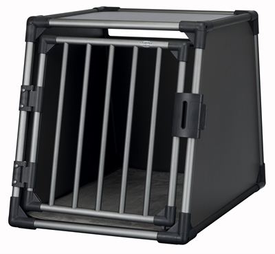 Trixie vervoersbox aluminium grafiet product afbeelding