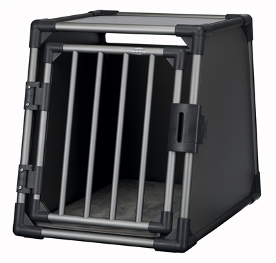 Trixie vervoersbox aluminium grafiet product afbeelding