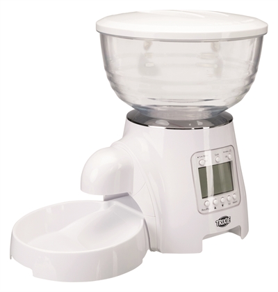 Trixie tx7 automatische voerdispenser wit product afbeelding