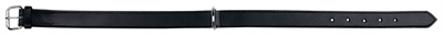 Trixie halsband hond active leer zwart product afbeelding