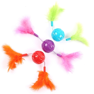Happy pet cat 'n' caboodle feather twizzlers assorti product afbeelding