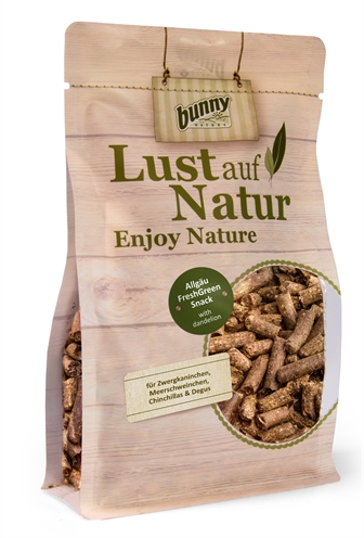 Bunny nature enjoy nature allgau freshgreen snack met paardenbloem product afbeelding