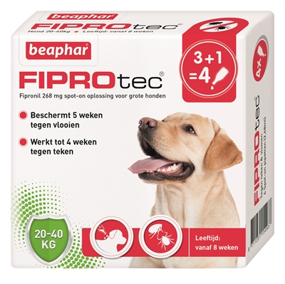 Beaphar fiprotec hond tegen teken en vlooien product afbeelding