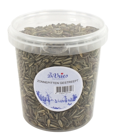De vries zonnebloempit gestreept product afbeelding