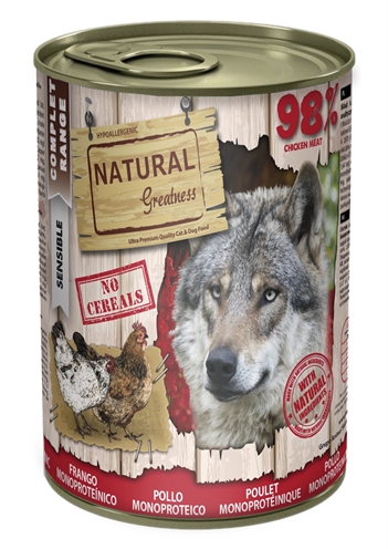 Natural greatness monoproteic chicken recipe product afbeelding