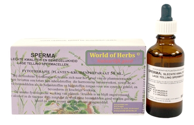 World of herbs fytotherapie sperma product afbeelding