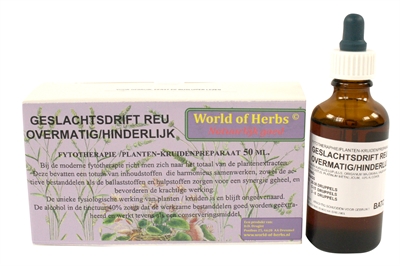 World of herbs fytotherapie overmatige geslachtsdrift reu product afbeelding