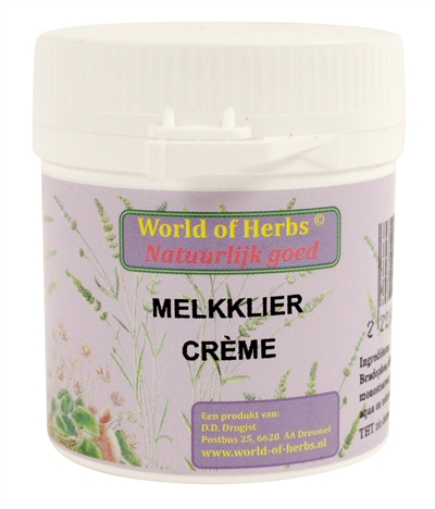 World of herbs fytotherapie melkklier creme product afbeelding