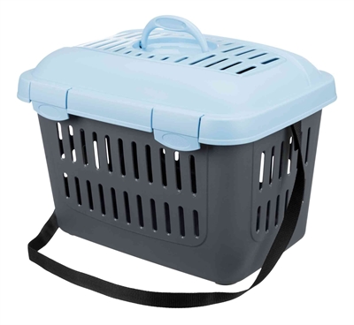 Trixie vervoersbox knaagdier midicapri donkergrijs / lichtblauw product afbeelding