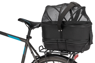 Trixie fietsmand bagage drager smal zwart product afbeelding
