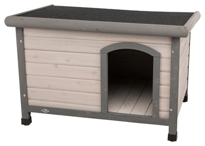 Trixie natura hondenhok classic plat dak grijs product afbeelding