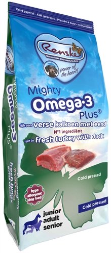 Renske mighty omega plus kalkoen / eend geperst product afbeelding