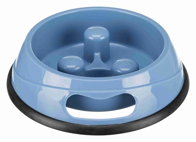 Trixie voerbak slow feed kunststof antislip assorti product afbeelding