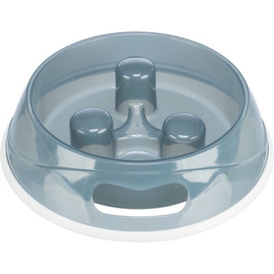 Trixie voerbak slow feed kunststof antislip assorti product afbeelding