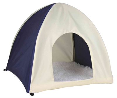 Trixie knaagdierhuis wigwam nylon donkerblauw / beige product afbeelding