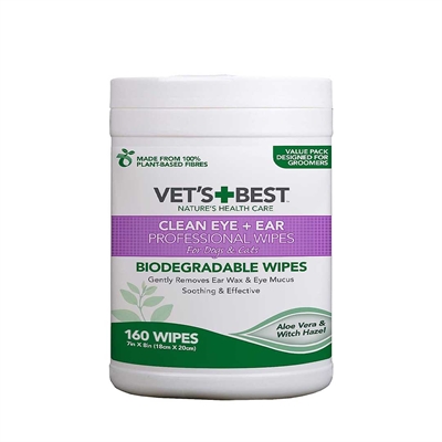 Vets best clean ear / eye wipes hond product afbeelding