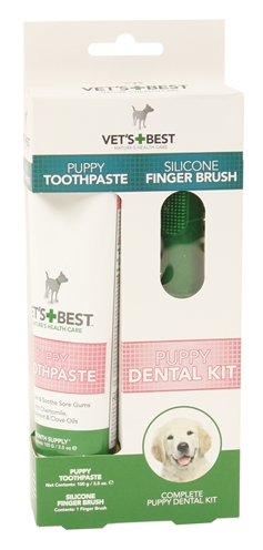 Vets best dental gel met tandenborstel kit product afbeelding