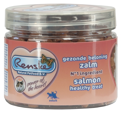 Renske kat gezonde beloning mini hartjes zalm product afbeelding