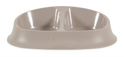 Zolux nonslip smart duo voerbak taupe product afbeelding