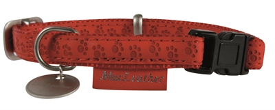 Macleather halsband rood product afbeelding