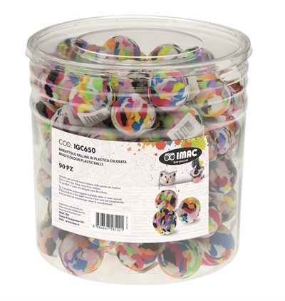 Imac multicolor bal foam in pot product afbeelding