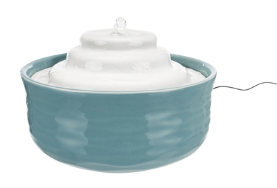 Trixie drinkfontein vital falls keramisch blauw / wit product afbeelding