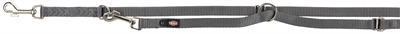 Trixie hondenriem premium verstelbaar nylon grafiet grijs product afbeelding