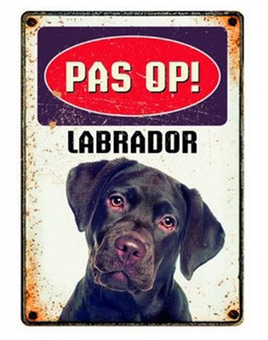 Plenty gifts waakbord blik labrador product afbeelding