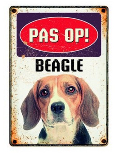 Plenty gifts waakbord blik beagle product afbeelding