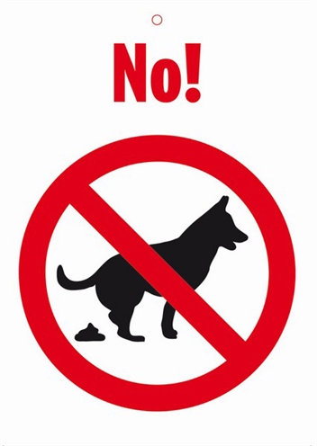 Plenty gifts waakbord blik no dogs product afbeelding