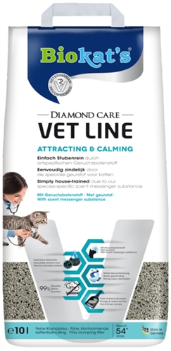 Biokat's kattenbakvulling diamond care vet line attracting&calming product afbeelding