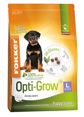 Fokker optigrow puppy / junior large product afbeelding