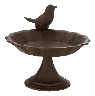 Trixie vogelbad op voet gietijzer bruin product afbeelding