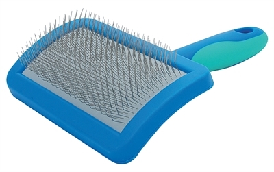 Vivog slickerborstel zacht blauw product afbeelding