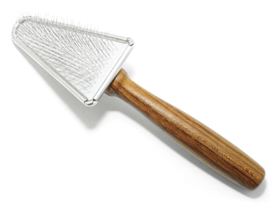 Vivog borstel zacht driehoekig met houten handvat product afbeelding