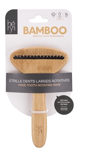Hery labo roskam grof met roterende tanden bamboe product afbeelding