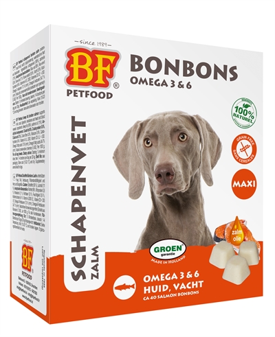 Biofood schapenvet maxi bonbons zalm product afbeelding