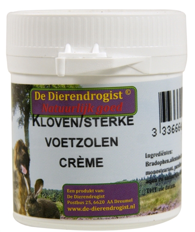 Dierendrogist kloven/sterke voetzolen creme product afbeelding