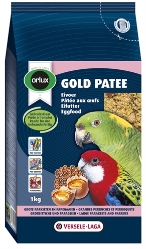 Orlux Gold Patee Eivoer Grote Parkiet/papegaai 1 Kg product afbeelding