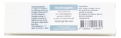 Dierendrogist oordruppels hond / kat product afbeelding