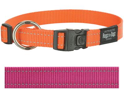 Rogz for Dogs Fanbelt Hondenhalsband Verstelbaar Roze 56 x 2 cm product afbeelding